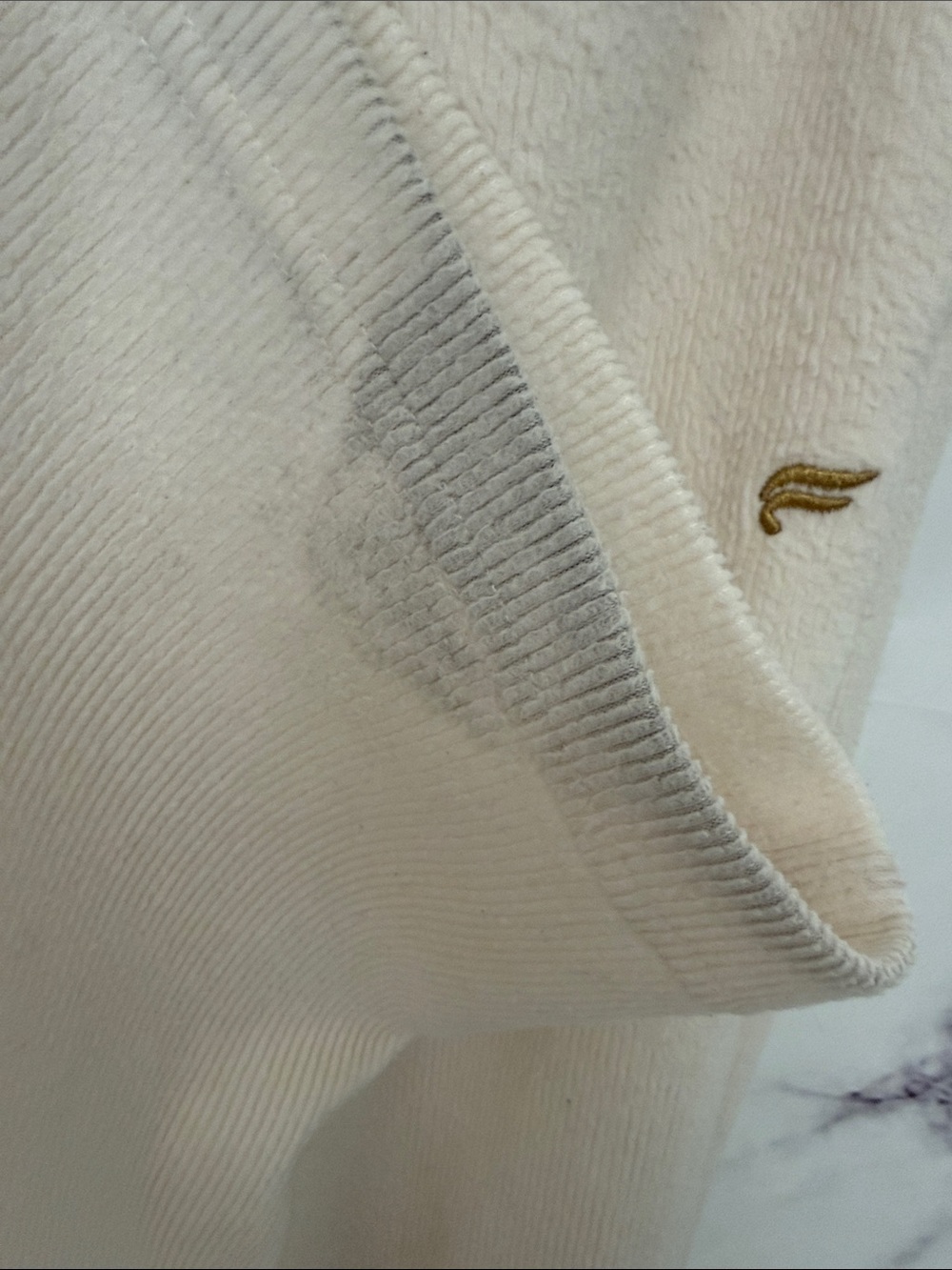 FABLETICS Ribbed Fuzzy Tracksuit Hoodie Jogger Set Ivory Size Small - Picture 12 of 13